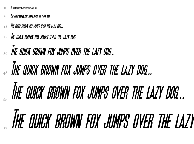 SF Movie Poster font waterfall